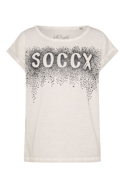 SOCCX Rundhalsshirt mit überschnittenen Schultern günstig online kaufen