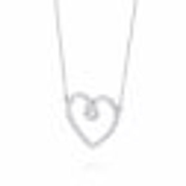 Kette 925 Sterling Silber rhodiniert Glänzend Zirkonia weiß günstig online kaufen