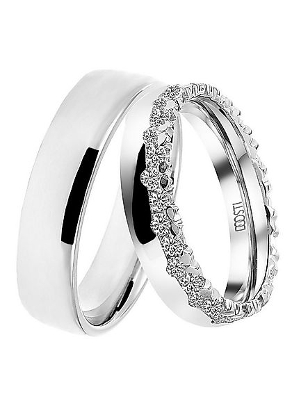 DOOSTI Trauring Schmuck Geschenk Silber 925 Trauring Ehering Partnerring LI günstig online kaufen