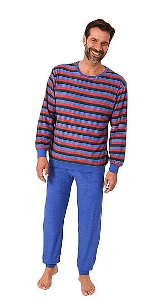 Normann Pyjama Normann Herren Frottee Schlafanzug mit Bündchen - auch in Üb günstig online kaufen