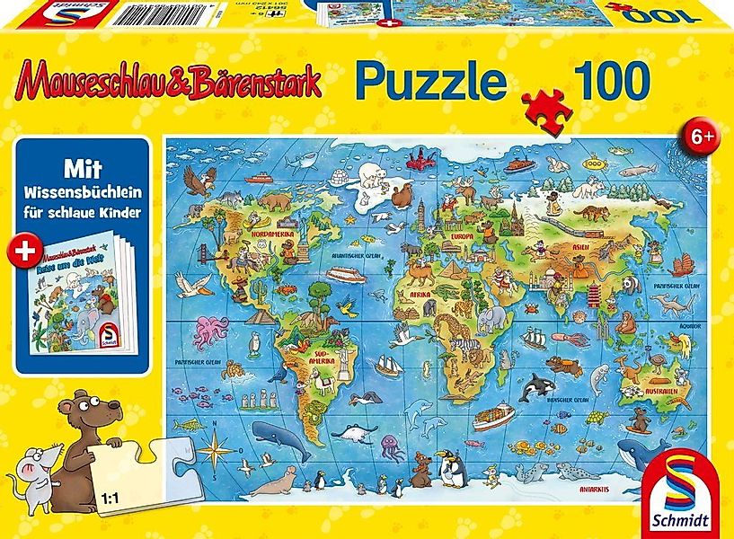 Schmidt Spiele Puzzle Mauseschlau und Bärenstark günstig online kaufen