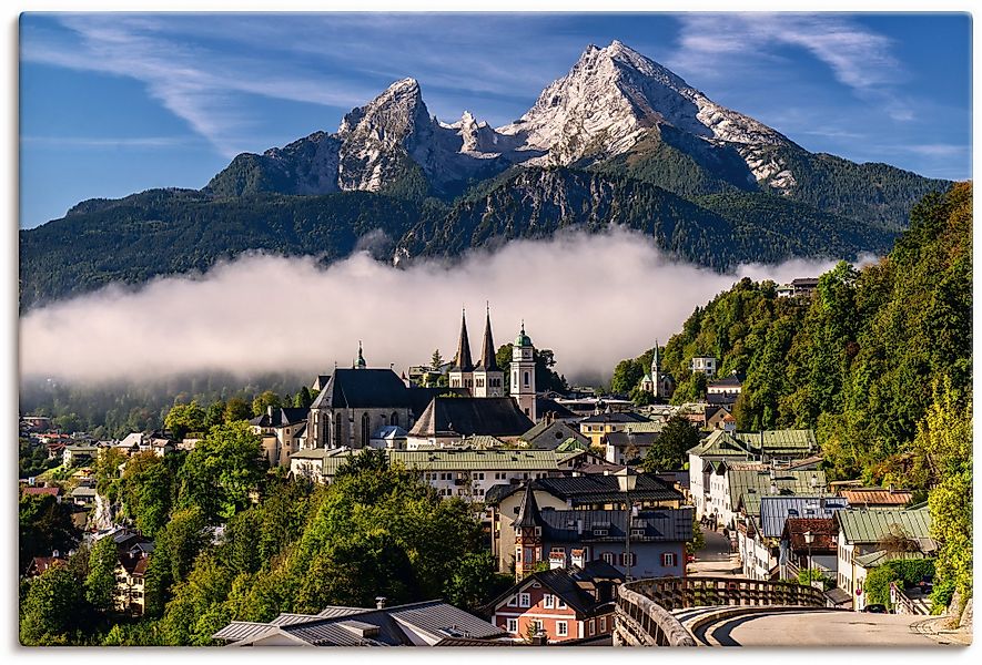 Artland Wandbild "Watzmannblick Berchtesgaden", Deutschland, (1 St.), als L günstig online kaufen