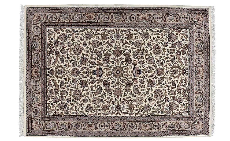 THEKO Orientteppich  Benares ¦ creme ¦ Wolle ¦ Maße (cm): B: 90 H: 1,2 Tepp günstig online kaufen