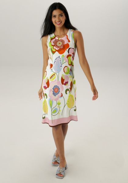 Aniston SELECTED Sommerkleid mit modischen, floralem günstig online kaufen