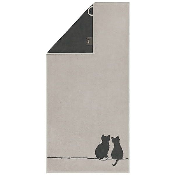 Cawö Handtücher CUTE CATS EDITION You & Me 6263 - Farbe: platin/basalt - 70 günstig online kaufen
