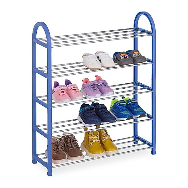 relaxdays Schuhregal für Kind, Blau günstig online kaufen