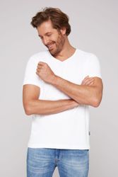 CAMP DAVID V-Shirt 2 Stk. tlg. gerade Form, Baumwolle, V-Ausschnitt günstig online kaufen