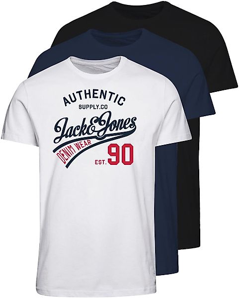 Jack & Jones Rundhalsshirt "JJETHAN TEE SS CREW NECK 3PK MP NOOS", (Packung günstig online kaufen