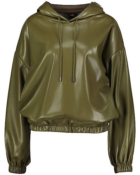 BOSS Hoodie Damen Kunstleder-Hoodie C_JELEATHER (1-tlg) günstig online kaufen