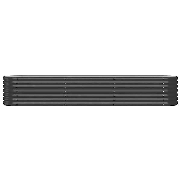 vidaXL Pflanzkübel Pulverbeschichteter Stahl 224x40x36 cm Anthrazit 1094507 günstig online kaufen