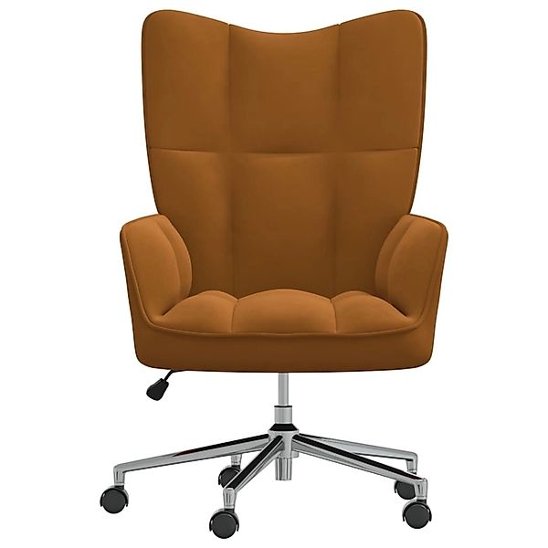 vidaXL Sessel Relaxsessel Braun Samt (1-St) günstig online kaufen