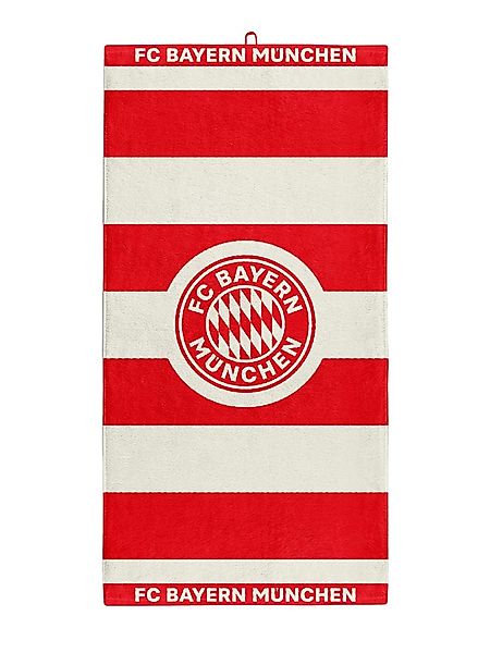 FC Bayern München Badetuch FC Bayern München I Badetuch I Rot/Weiß, Baumwol günstig online kaufen