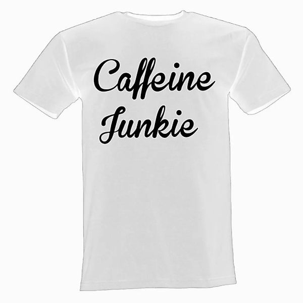 Lustige & Witzige T-Shirts T-Shirt T-Shirt Caffeine Junkie Fun-Shirt Kaffee günstig online kaufen