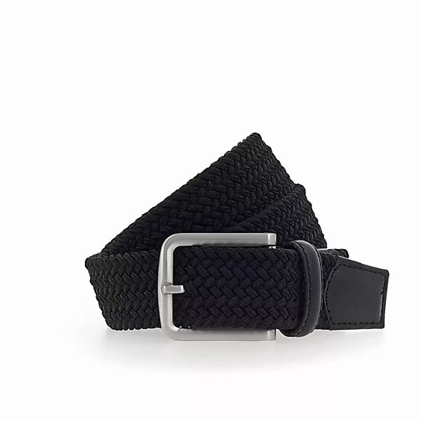 Vanzetti Herren Gürtel - Bandgürtel, Stretchgürtel geflochten Schwarz 90 cm günstig online kaufen