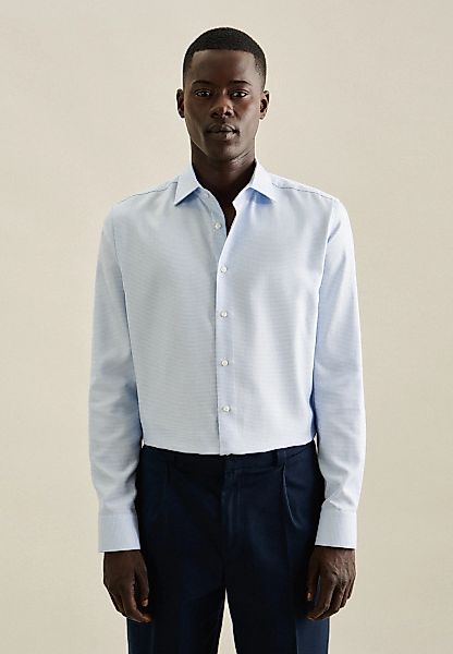 seidensticker Businesshemd "Shaped" Shaped 1/1 Kentkragen Karo günstig online kaufen