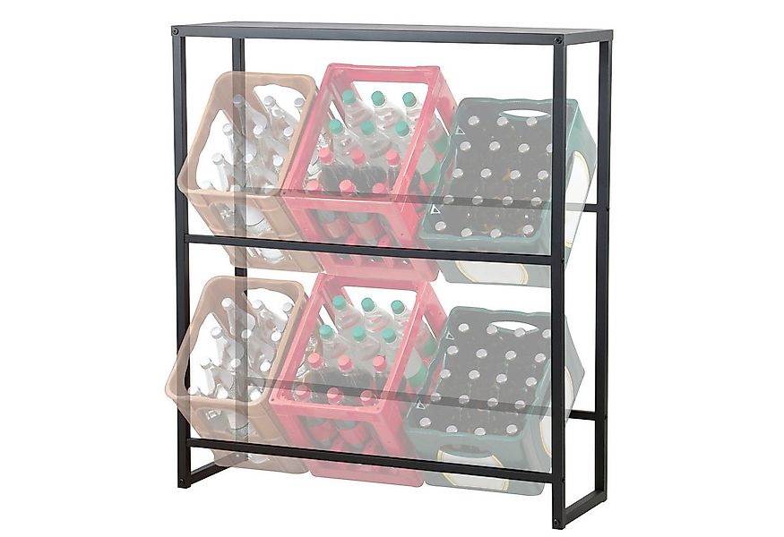 Zelsius Kastenständer Getränkekistenregal 6 Kisten, Getränkekistenhalter, K günstig online kaufen