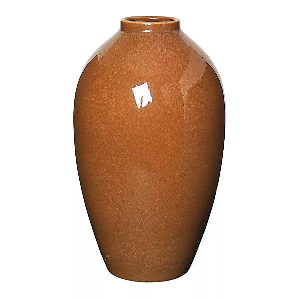 Broste Copenhagen Vasen Ingrid Vase L Keramik Caramel Cafe 40 cm günstig online kaufen