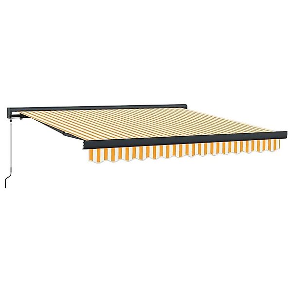 vidaXL Einziehbare Markise Gelb und Weiß 300 x 250 cm Stoff und Metall 3329 günstig online kaufen