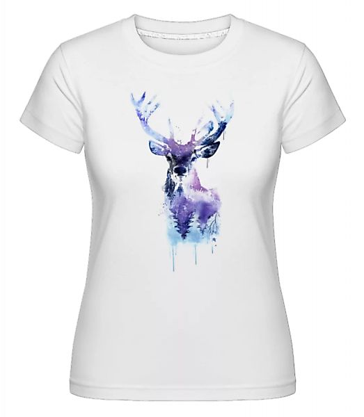 Künstlerischer Hirsch · Shirtinator Frauen T-Shirt günstig online kaufen