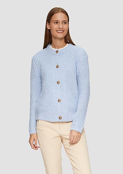 s.Oliver Strickjacke Weicher Strickcardigan aus Alpakamix günstig online kaufen