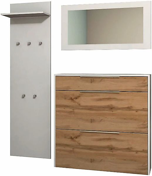 borchardt Möbel Garderoben-Set "Oliva" 3 Stk. tlg. günstig online kaufen