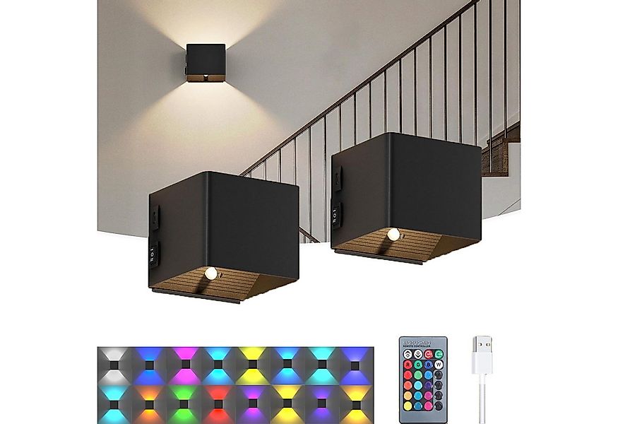 Jibenhome LED Wandleuchte LED-Wandleuchten Dimmbare,RGB-Wandleuchten Kabell günstig online kaufen