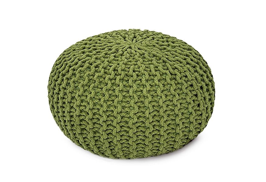 Amagohome Sitzhocker Strickhocker XXL Pouf Ø55 H37cm Bodenkissen Sitzpouf B günstig online kaufen