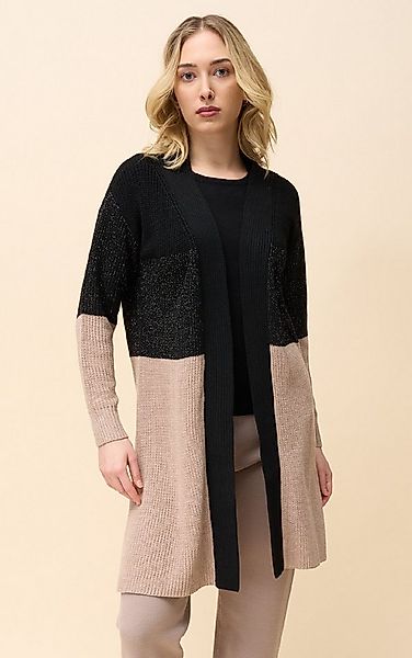 Passioni Cardigan Lang mit Farbblock günstig online kaufen