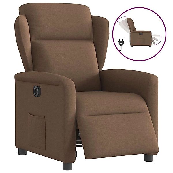vidaXL Relaxsessel Elektrisch Braun Stoff 3303118 günstig online kaufen