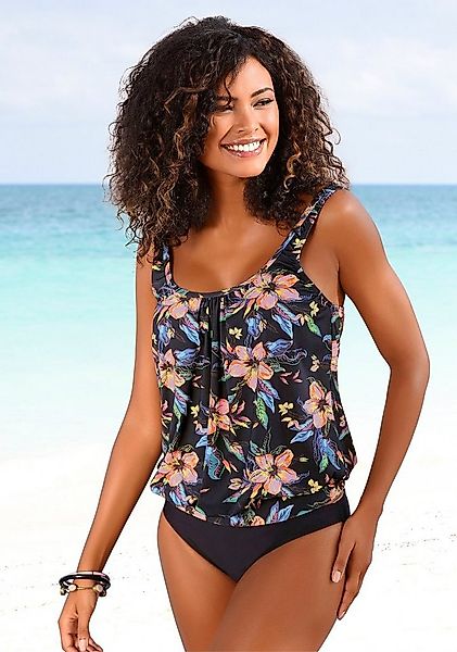 LASCANA Tankini-Top Malia, mit lockerem Schnit und tropischem Print günstig online kaufen