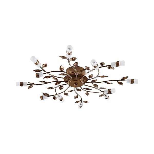 Lindby LED Deckenleuchte Bentas 9626120 Florentiner in Bronze aus Metall 12 günstig online kaufen