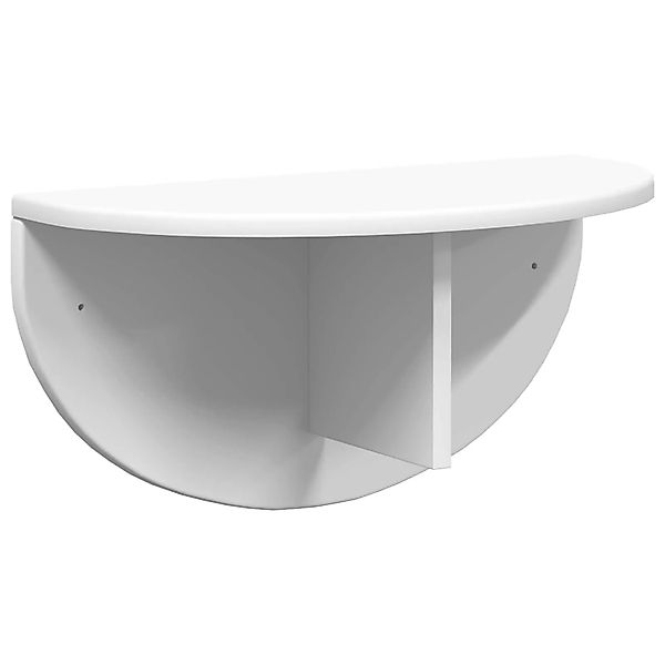 vidaXL Wandregal Wandmontiert Weiß 48 x 24 x 24 cm Holzwerkstoff 891428 günstig online kaufen