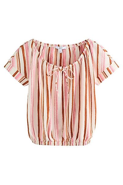 Next T-Shirt T-Shirt mit U-Ausschnitt und Ballonsaum (1-tlg) günstig online kaufen