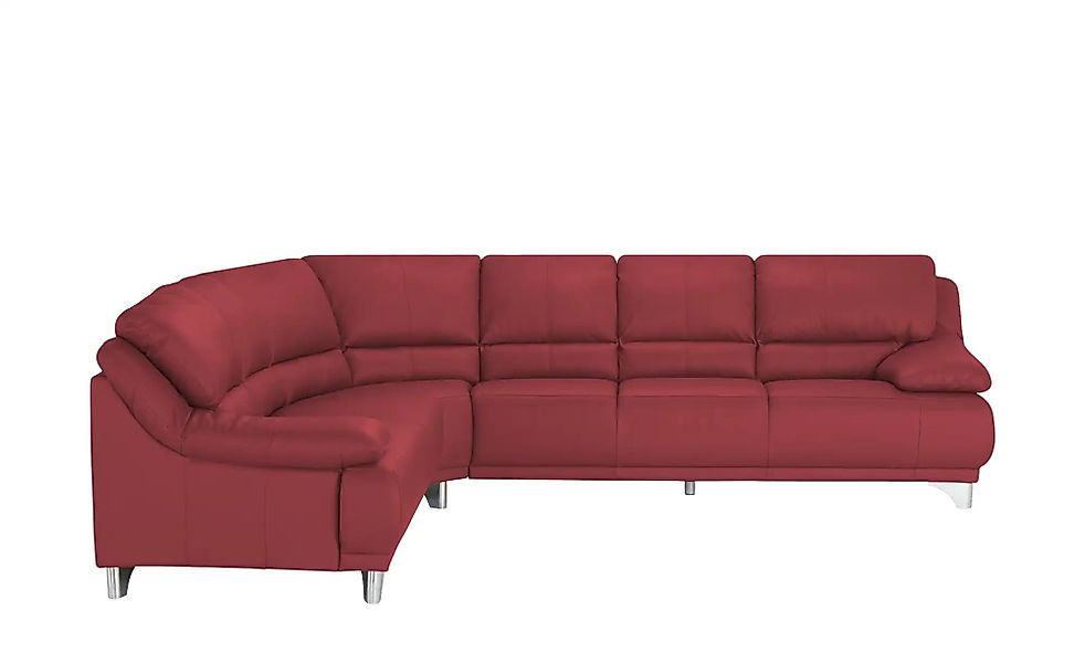 divanotti Ecksofa aus Echtleder Maranello ¦ rot ¦ Maße (cm): B: 295 H: 87 T günstig online kaufen