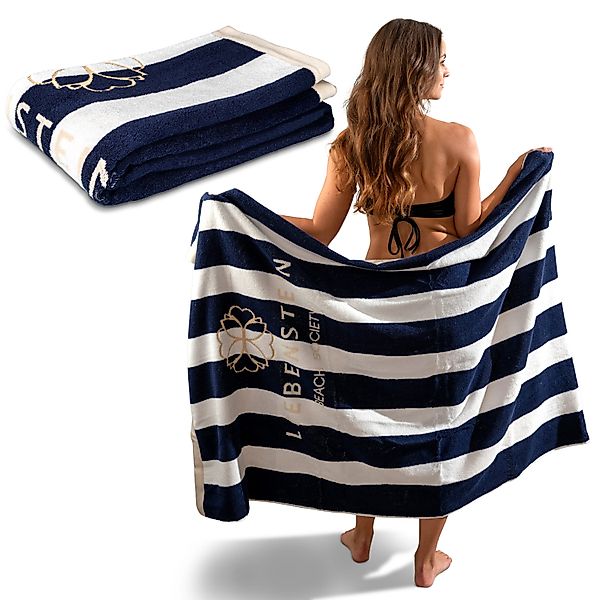 Liebenstein Strandtuch Premium Badetuch aus Baumwolle, günstig online kaufen