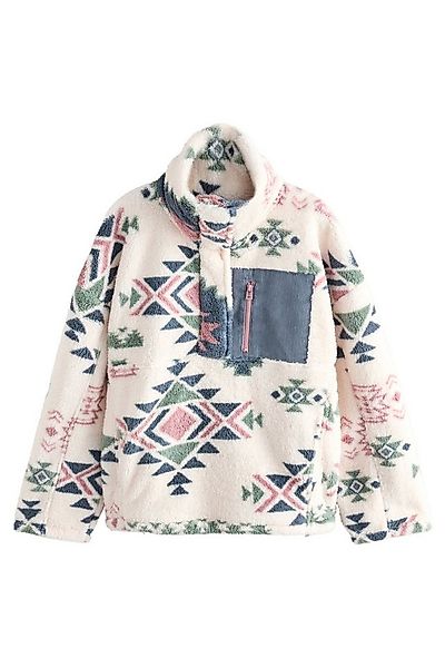 Next Fleecejacke Borg-Fleece mit halben Reißverschluss (1-St) günstig online kaufen
