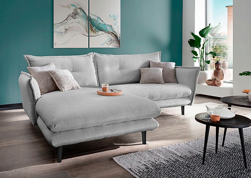 INOSIGN Ecksofa »Lazio modernes Design, bequem, schmale Armlehnen, OTTOs Ch günstig online kaufen
