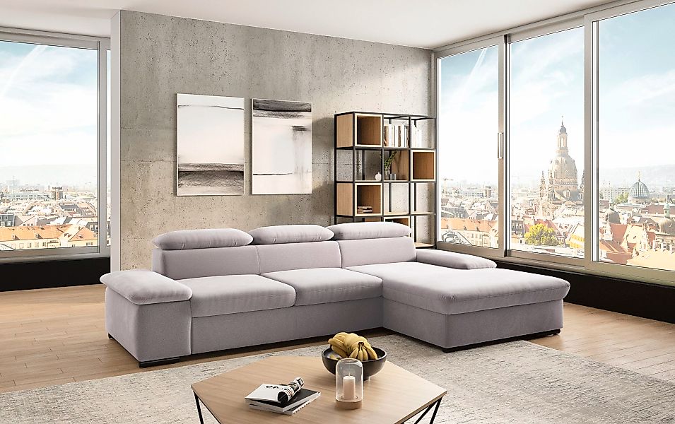sit&more Ecksofa »Alcudia L-Form«, wahlweise mit Bettfunktion günstig online kaufen
