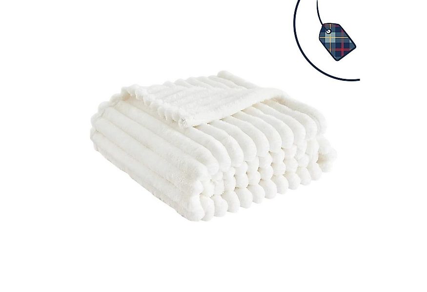 Wohndecke Premium Kuscheldecke in Cord Optik » Wohndecke 150 x 200 cm, Vewo günstig online kaufen