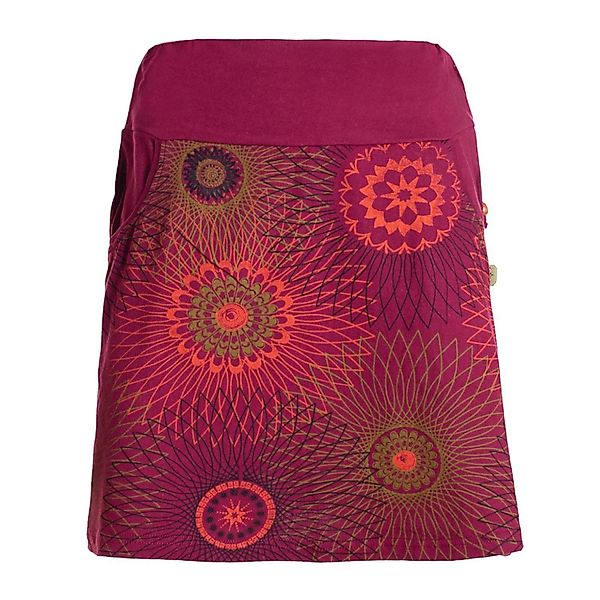 Vishes Minirock Damen Baumwolle Mandala-Muster breiter günstig online kaufen