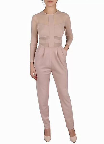 Sarcia.eu Culotte-Overall John Zack Beigefarbener Overall mit Netzstoff L günstig online kaufen