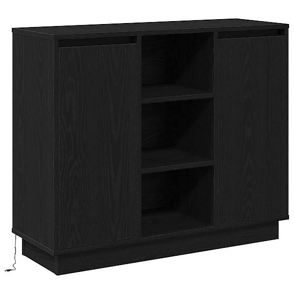 vidaXL Badezimmerspiegelschrank Sideboard mit Tür Schwarze günstig online kaufen