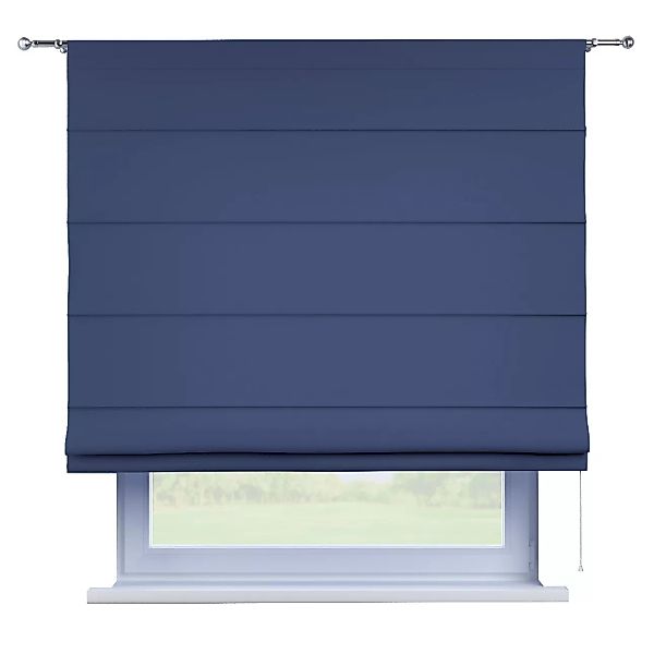 Dekoria Raffrollo Torino, dunkelblau, 120 x 160 cm günstig online kaufen