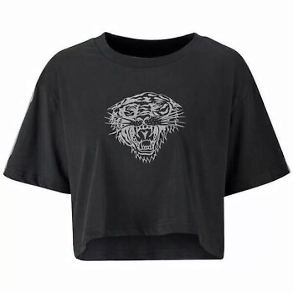 Ed Hardy  T-Shirt Tiger glow crop top black günstig online kaufen