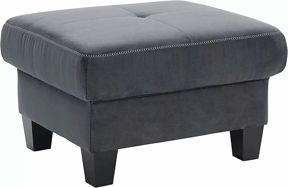 Places of Style Polsterhocker "Varese", mit Federkern, optional mit Staurau günstig online kaufen