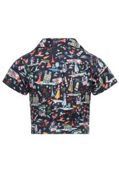 QueenKerosin Kurzarmbluse Paris mit Paris-Artwork günstig online kaufen