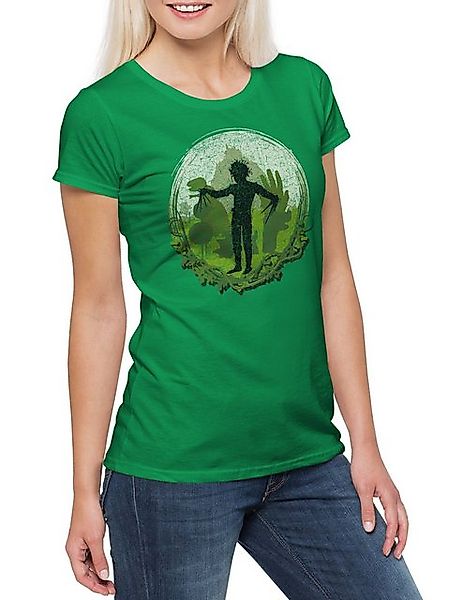 Urban Backwoods Print-Shirt Edward Circle Damen T-Shirt Mit Den Scissorhand günstig online kaufen