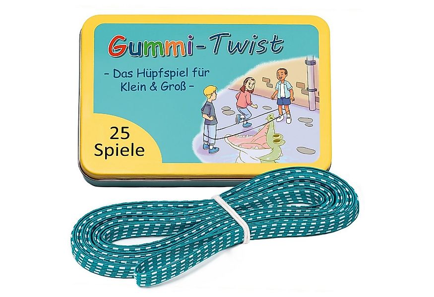 GLÜCKSWOLKE Hüpfspielzeug Gummitwist + Buch mit 25 Spiele I Outdoor Spielze günstig online kaufen