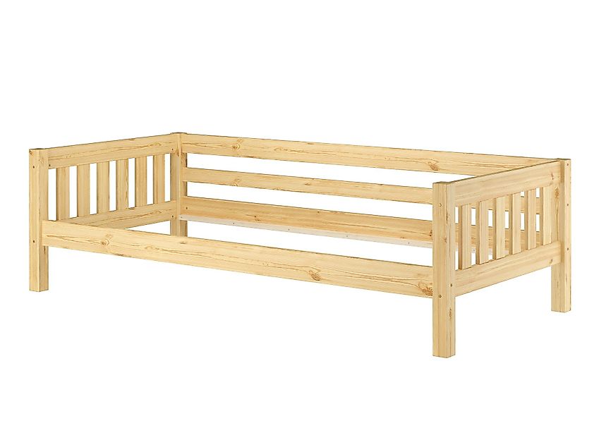 ERST-HOLZ Bett Gemütliches Kinderbett mit Dreiseitiger günstig online kaufen