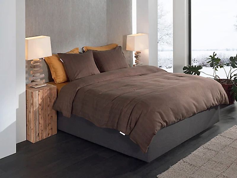 Heckett & Lane Bettwäsche »Spina« 2 Stk. tlg. Fischgrät Muster, 100% Baumwo günstig online kaufen